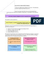 Balanced Scorecard Example