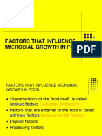 Factors That Influence Microbial Growth in Food