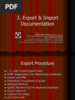 Export & Import Documentation