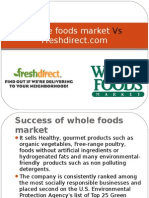 Whole Foods Market Vs Fresh Direct