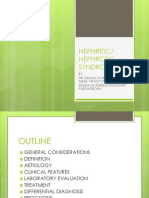 Nephritic/nephrotic Syndrome.