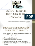 Planeacion Texto Escrito