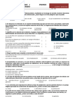 Examen de Ciencias I 4 Bloque Primer Grado