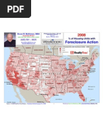 2008 Realty Trac Foreclosure Stats Heatmap by State