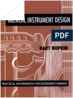 Musical Instrument Design Practical Information For Instrument Making Hopkin Bart