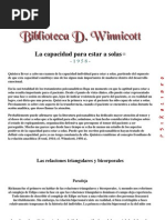 Winnicott La Capacidad para Estar Solo