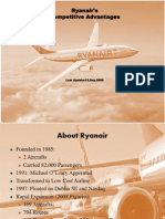 Analysis of Ryanair's Competitive Advantages - 2009