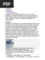 Parasites: Protozoa