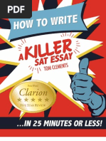 How To Write A Killer Sat Essay in 25 Minutes