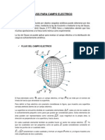 Ley de Gauss para Campo Electrico