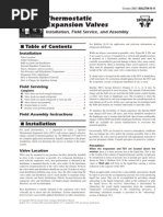 Sporlan TXV Inst Service 12 Pgs New Version