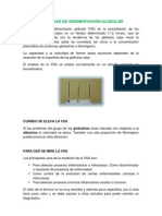 Velocidad de Sedimentación Globular