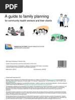 A Guide To Family Planning For Community Health Workers and Their Clients