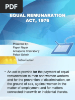 Equal Remuneration Act