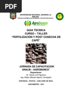 Fertilizacion y Post Cosecha de Cafe