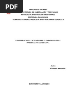 TAREA 1-Consideraciones Criticas Sobre El Paradigma de La Investigacion Cualitativa