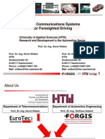 Future Communications Systems For Foresighted Driving