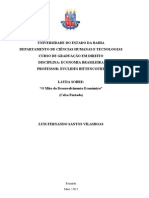 Resenha O Mito Do Desenvolvimento Econômico