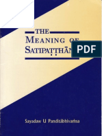 The Meaning of Satipatthana