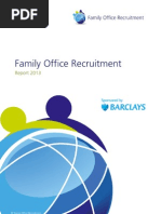 Family Office Recruitment Report 2013 PDF