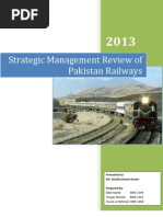 A Strategic Management Review of Pakistan Railways