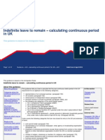 Indefinite Leave To Remain Calculating Continuous