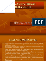 Organisational Behaviour: Teams & Groups