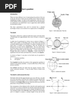 Predicting The Sun's Position: Figure 1 - Earth Rotates About Polar Axis