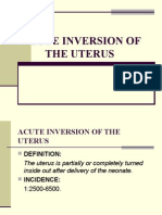 36 - Acute Inversion of The Uterus