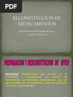 Reconstitucion de Medicamentos