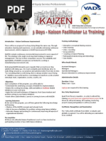 Kaizen Facilitator Level 2 Training Brochure V1 18062013