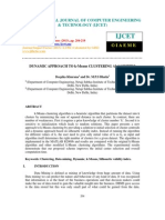 Dynamic Approach To K-Means Clustering Algorithm-2