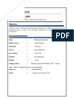 Curriculum Viate: M.Husnain Raza Abid