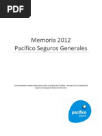 Memoria Pacifico Seguros 2012