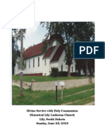 Annual Homecoming Service - Lily Lutheran Church, Lily, South Dakota