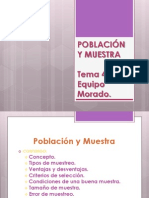 Población y Muestra Presentacion Power Point