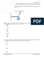 Practice Test 7 Static Gravitation SHM