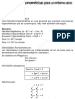 8 - Identidades Trigonométricas para Un Mismo Arco