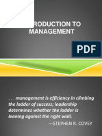 Introduction To Management