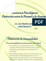 Distinción Entre Lo Normal y Lo Anormal