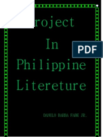 Project in Philippine Literature