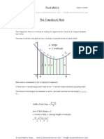 Trapezium Rule, Integration Notes From A-Level Maths Tutor