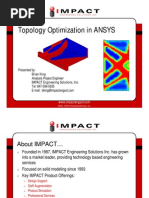 Topology Optimization in ANSYS