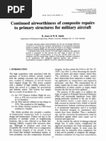 Continued Airworthiness of Composite Repairs To Primary Structures For Military Aircraft