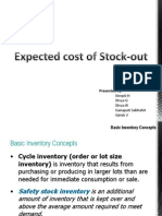 SCM Presentation On Estimated Cost of Stockouts