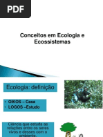 1 Conceitos em Ecologia e Ecossitemas