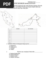 Kuiz Geografi Tingkatan Satu