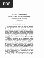 Esquema Generacional de Las Letras Hispanoamericanas Ensayo de Un Metodo Juan Jose Arrom