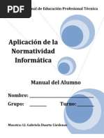 Aplicacion de La Normatividad Informática