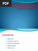 Analysis On Surface Roughness of Different Materials in CNC Turning Operation